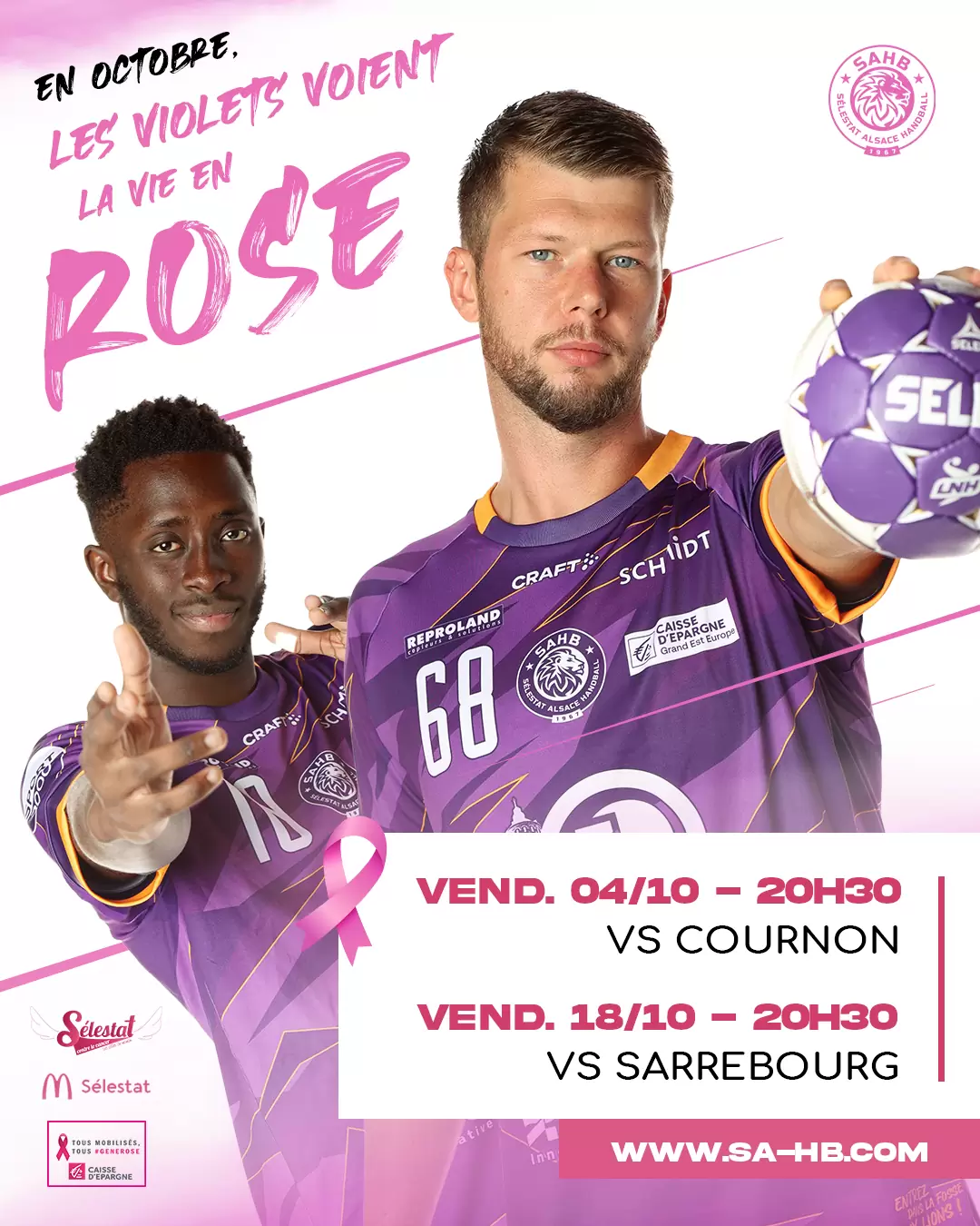 En octobre, les violets voient la vie en rose !